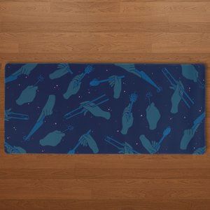 Dark Fathom Silverware Deskmat from thekey.company | mousepad desk mat